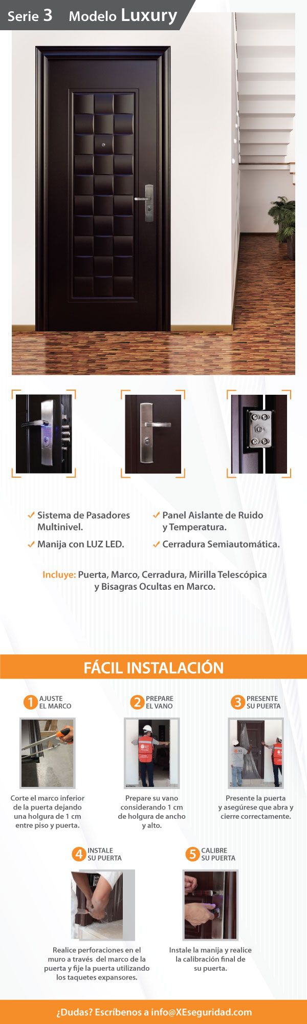 Puerta de Seguridad Izquierda Luxury XE Seguridad